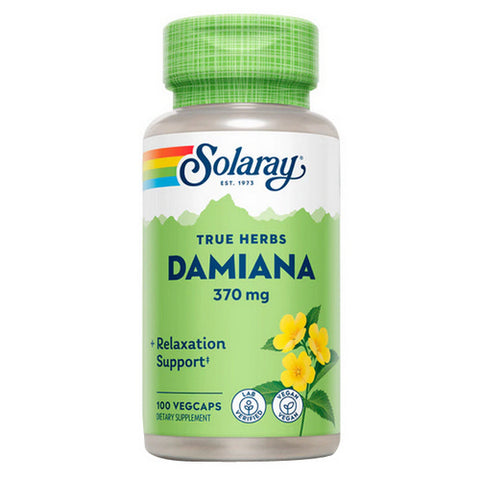 Solaray, Damiana, 370 mg, 100 Caps