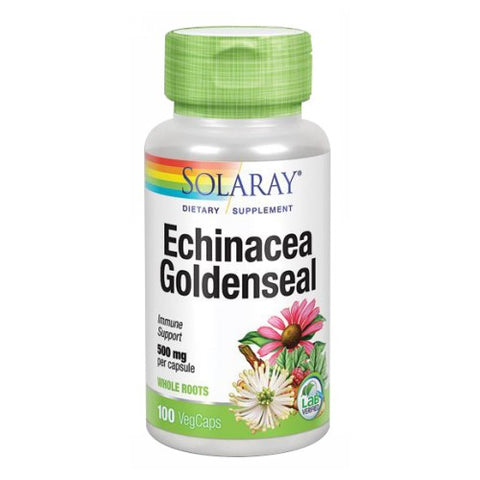 Solaray, Echinacea  Goldenseal, 500 mg, 100 Caps