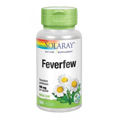 Solaray, Feverfew, 380 mg, 100 Caps