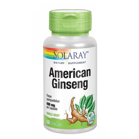 Solaray, American Ginseng, 480 mg, 50 Caps