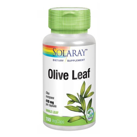 Solaray, Olive Leaf, 410 mg, 100 Caps