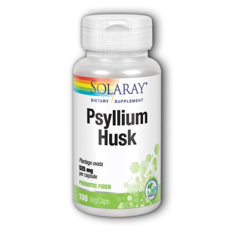 Solaray, Psyllium Husk, 525 mg, 100 Caps