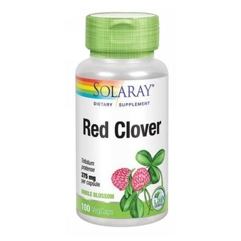 Solaray, Red Clover, 375 mg, 100 Caps