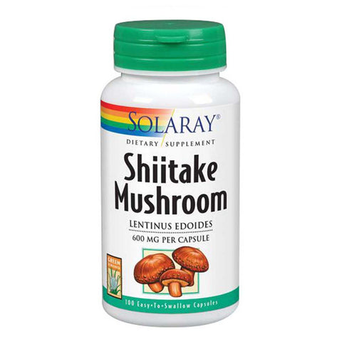 Solaray, Shiitake Mushroom, 600 mg, 100 Caps