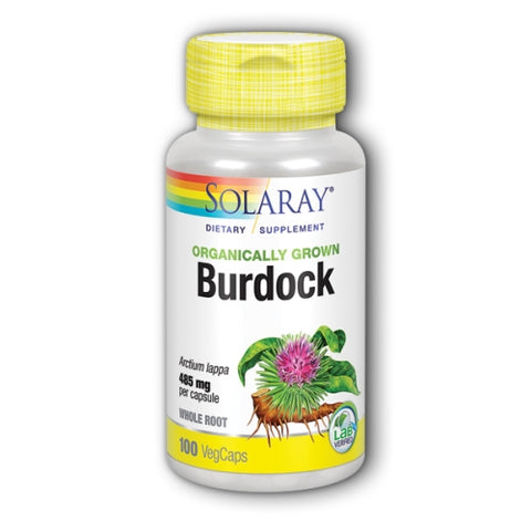 Solaray, Organic Burdock, 100 Caps