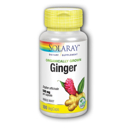 Solaray, Ginger, 100 Caps