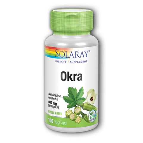 Solaray, Okra, 400 mg, 100 Caps
