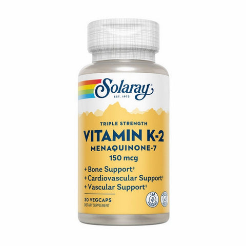 Solaray, Vitamin K-2 Menaquinone-7, 150 mcg, 30 Caps