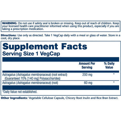 Solaray, Astragalus Root Extract, 200 mg, 30 Caps
