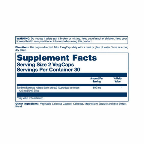 Solaray, Bamboo Stem Extract, 300 mg, 60 Caps