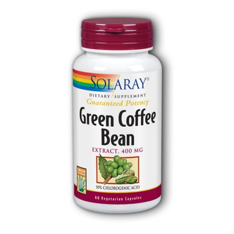 Solaray, Green Coffee Bean Extract, 400 mg, 60 Caps