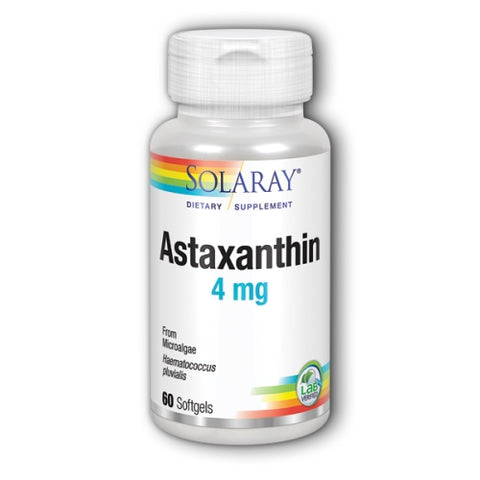 Solaray, Astaxanthin, 4 mg, 60 Softgels