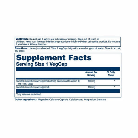 Solaray, Horsetail Extract, 400 mg, 60 Caps