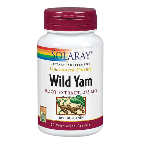 Solaray, Wild Yam Root Extract, 275 mg, 60 Caps