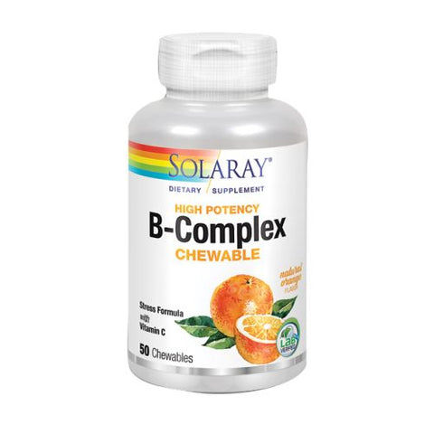 Solaray, B-Complex Chewable, Orange 50 Wafers