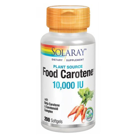 Solaray, Food Carotene, 10,000 IU, 200 Softgels