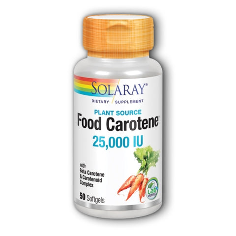 Solaray, Food Carotene, 75,000 Mcg, 50 Softgels