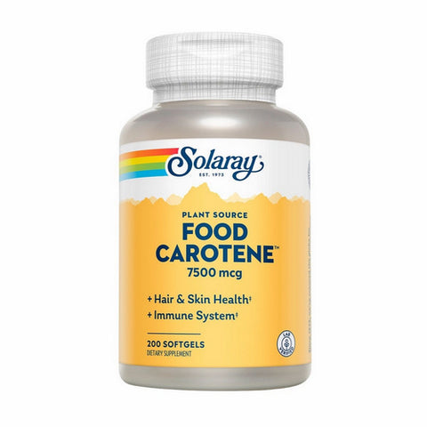 Solaray, Food Carotene, 25,000 IU, 200 Softgels