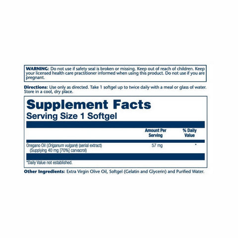 Solaray, Oregano Oil, 60 Softgels