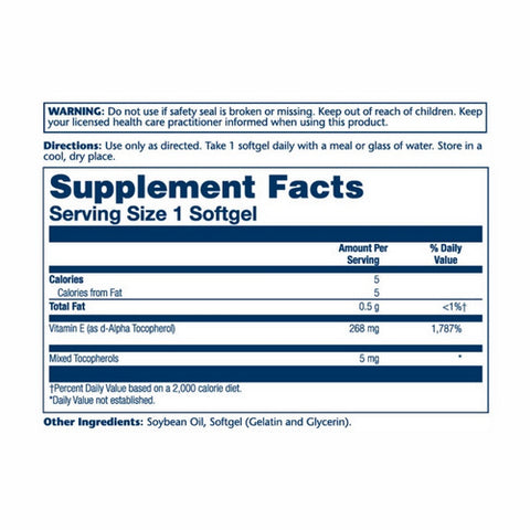 Solaray, Vitamin E, 400 IU, 50 Softgels