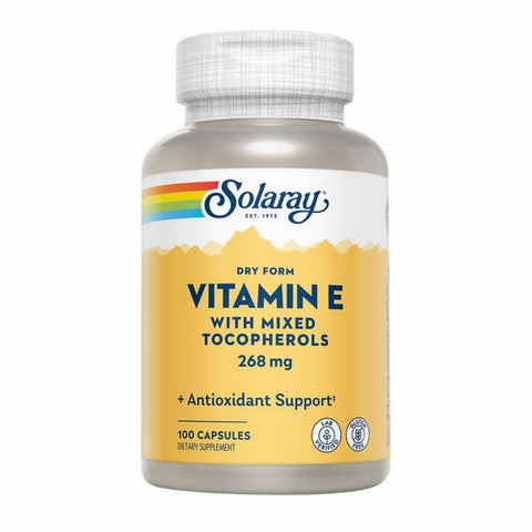 Solaray, Dry From Vitamin E, 400 IU, 100 Caps