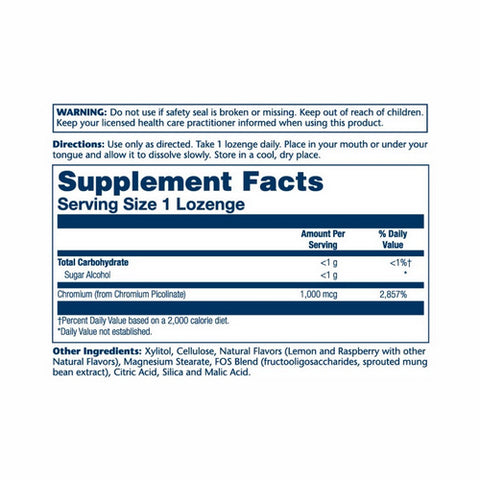 Solaray, Chromium Picolinate, 1,000 mcg, Raspberry Lemonade 100 Lozenges