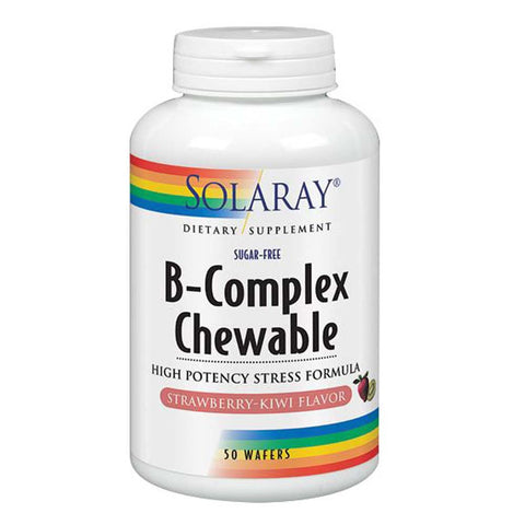 Solaray, B-Complex Strawberry Kiwi, 50 Chews