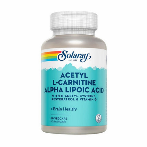 Solaray, Acetyl L-Carnitine Alpha Lipoic Acid, 60 Caps