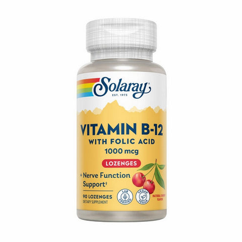 Solaray, Vitamin B-12, 1,000 mcg, 90 Lozenges