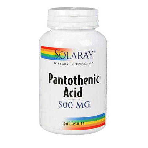 Solaray, Pantothenic Acid, 500 mg, 250 Caps