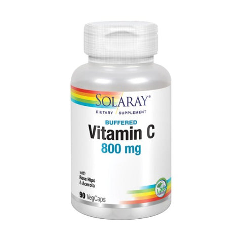 Solaray, Buffered Vitamin C, 800 Mg, 90 Veg Caps
