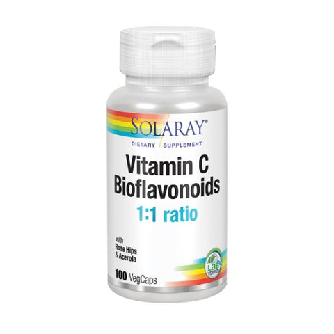Solaray, Vitamin C Plus Bioflavanoids, 100 Caps