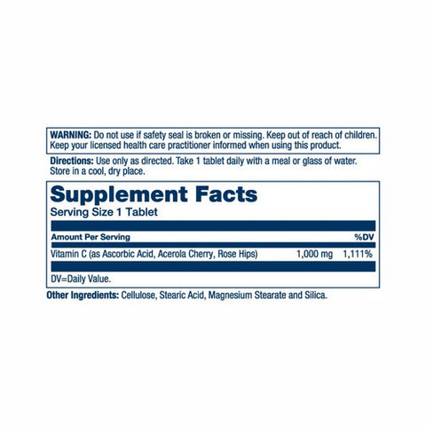 Solaray, Vitamin C, 1,000 mg, 100 Tabs