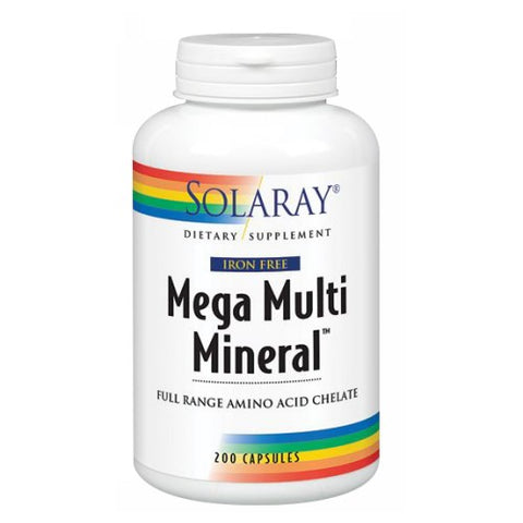 Solaray, Mega Multi Mineral, 200 Caps
