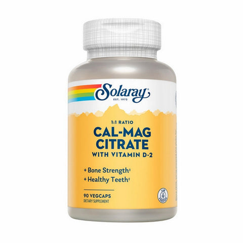 Solaray, Cal-Mag Citrate, 90 Caps