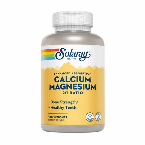 Solaray, Calcium & Magnesium, 180 Veg Caps