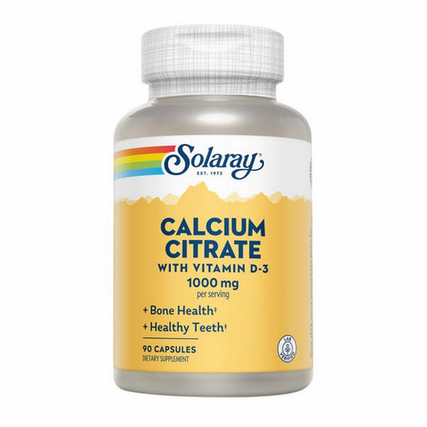 Solaray, Calcium Citrate, 1000 mg, 90 Caps
