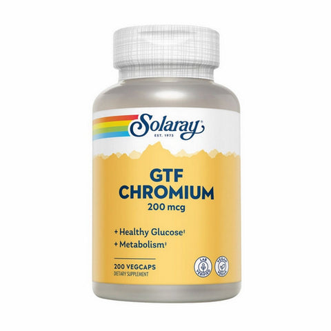 Solaray, GTF Chromium, 200 Mcg, 200 veg Caps