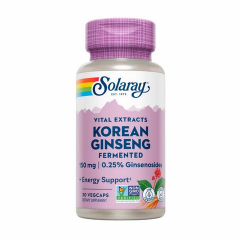 Solaray, Fremented Korean Ginseng Root Extract, 30 Caps