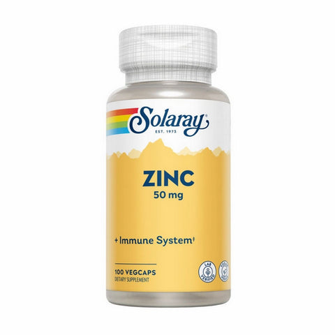 Solaray, Zinc, 50 mg, 100 Caps