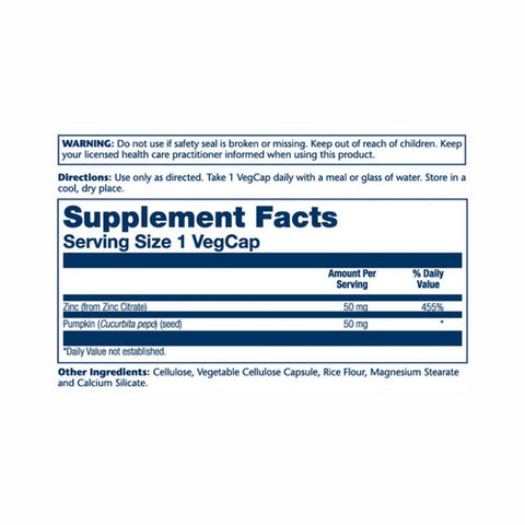 Solaray, BioCitrate Zinc, 60 Caps