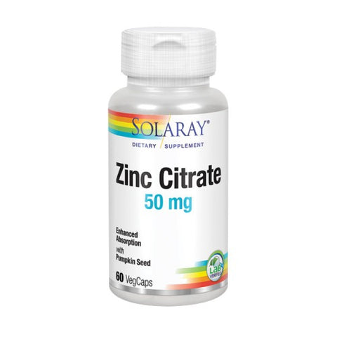 Solaray, BioCitrate Zinc, 60 Caps