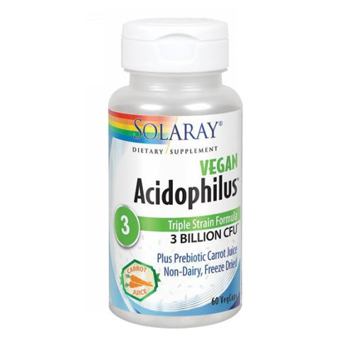 Solaray, Acidophilus, 3 Billion, 60 Caps