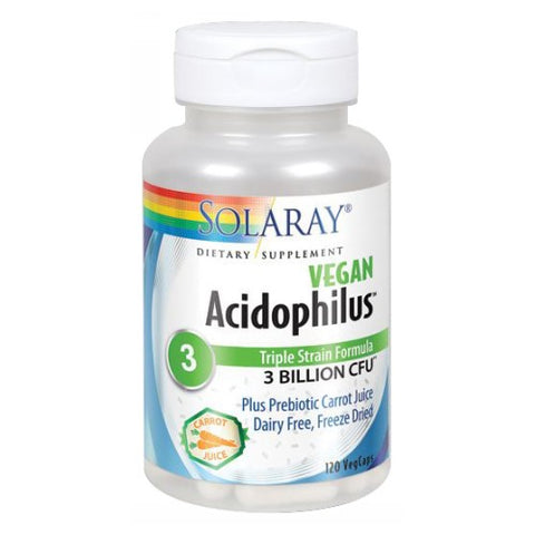 Solaray, Acidophilus, 3 Billion, 120 Caps