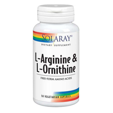 Solaray, L-Arginine & Ornithine, 50 Caps