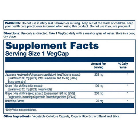 Solaray, Triple Strength Resveratrol, 60 Caps
