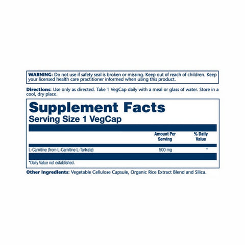 Solaray, L-Carnitine, 500 mg, 60 Caps