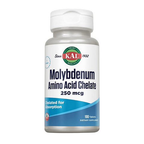 Kal, Molybdenum Chelated, 250 mcg, 100 Tabs