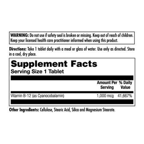 Kal, B-12 Sustained Release, 1,000 mcg, 100 Tabs