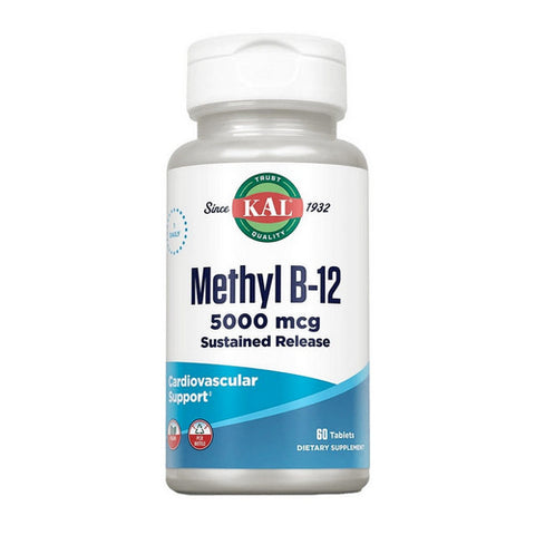 Kal, B-12 Timed Release, 5,000 mcg, 60 Tabs